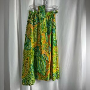 Vintage Alex Colman of California Paisley Maxi